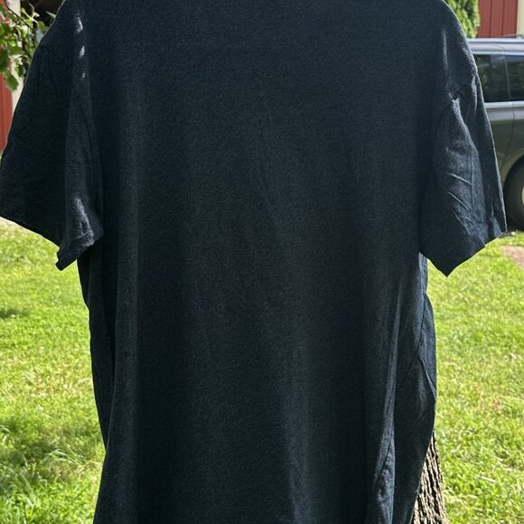 2 POLO by Ralph Lauren V-Neck Shirts Charcoal Grey and Navy Blue Size M - Picture 4 of 7